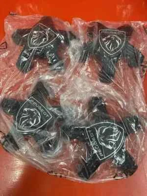 4 X Genuine Centre Cap Wheel Hub Black For Peugeot 308 OEM Number 98366785XK - Image 1 of 3