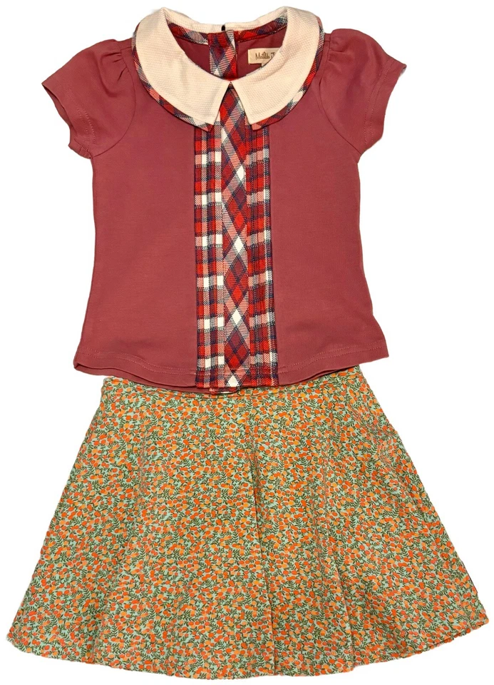 Camisa y traje corto con botones Matilda Jane para niña pequeña talla 2 Foto 1 de 4