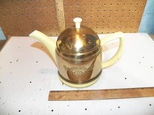 Vintage Hall China Co. Kupfer bedeckt Teekanne für Foreman Family Inc. - Bild 1 von 9