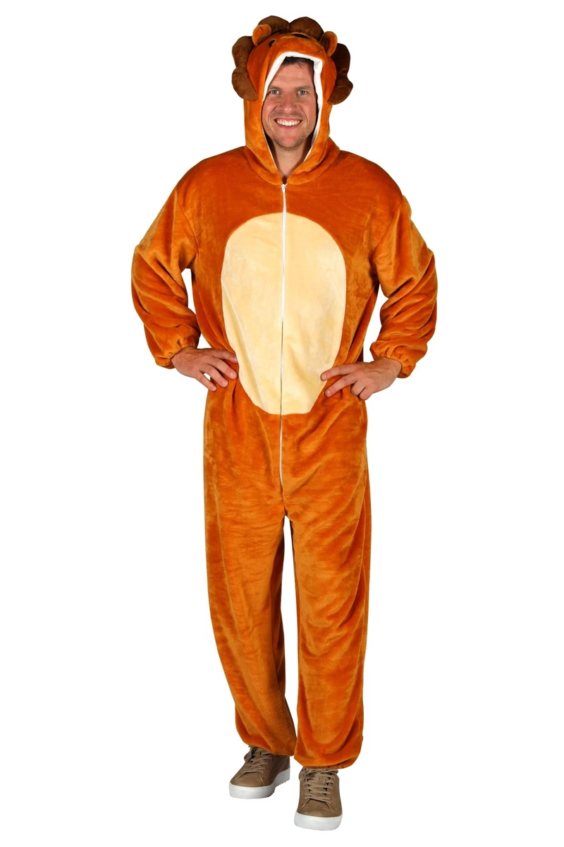 Faultier Kostüm Overall Grau – Tierkostüm Für Damen, Fasching, Karneval & Mottopartys, Aus 100% Polyester