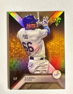 Yasiel Puig ~ 2016 Topps Triple Threads ~ #20 - Image 1 of 2