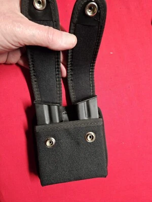 Uncle Mike's Mag Pouch. High Power/Beretta 92 Dbl Stack. Magazines not included. - Image 1 of 3
