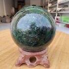 465G Natural Emerald Sphere Green Quartz Crystal Ball Mineral Healing Energy