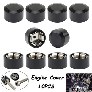 10PCS Schrauben Motor Bolt Topper Head Screw Caps Cover Universal For Motorcycle - Picture 1 of 11