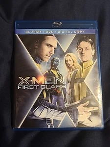 X-Men: First Class (Blu-ray + DVD, 2011, 3 Disc Set Marvel Comics Based Movie - Picture 1 of 7