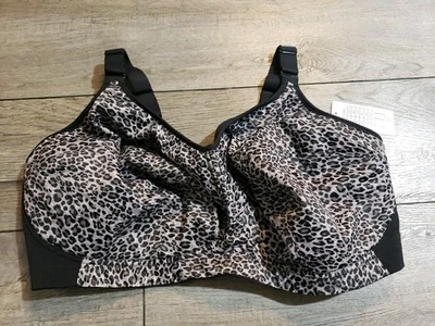 Sujetador Softcup Goddess Celeste Soporte Inalámbrico 6114, US 42H, UK 42FF, Gris Leopardo Foto 1 de 4