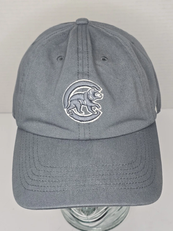 Men's '47 Grey Gray Chicago Cubs Franchise Logo Fitted Hat Size Medium NWOT - Image 1 of 4