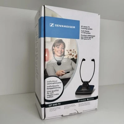 Sennheiser SET 840-TV RF Stereo TV Listening System Headphones TESTED & WORKING! - Image 1 of 4