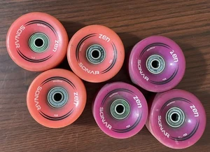 6 Reidel Roller Sonar Zen Pink/Purple Skate Rollen 62x 32mm - Bild 1 von 5