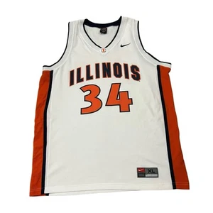Nike Team Illinois Fighting Illini Trikot Herren XL #34 NCAA Basketball weiß - Bild 1 von 9