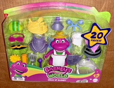 Fisher Price Mattel Barney’s World Dress Up Barney 20 piezas conjunto edades 2+ NUEVO dibujos animados Foto 1 de 4