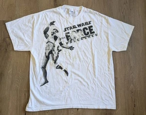 Star Wars The Force Unleashed Promo T Shirt Mens Size XL White Lucasarts - Picture 1 of 11