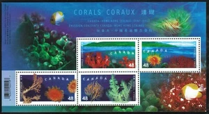 Canada sc#1951b Corals Souvenir-Sheet, Mint-NH - Picture 1 of 2