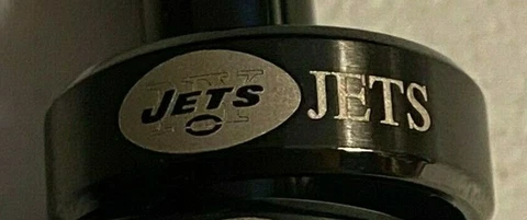 Jets Black Titanium Ring, styles #1, sizes 8-13 Cover