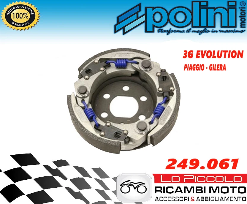 249.061 POLINI FRIZIONE 3G EVOLUTION REGOLABILE PIAGGIO NRG POWER FREE ET2 LX S - Immagine 1 di 1