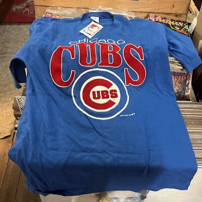 Fieltro Chicago Cubs 1988 vintage de una sola puntada nuevo con etiquetas talla grande Josten Foto 1 de 4