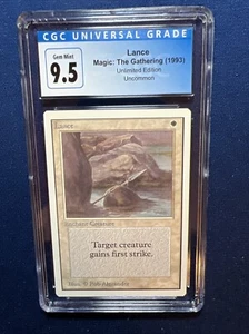 MTG Unlimited Lance CGC 9.5 GEM MINT (Blue Label 10)  1993 - Picture 1 of 2