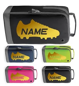 Personalised Your Name Football Shoe Boot Bag, School PE Gym Sports Kids Bag - Picture 1 of 5