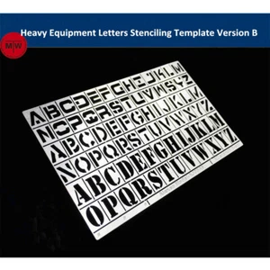 1/35 Equipo pesado Letras Plantilla Fugas Placa Spray Herramienta AJ0046 - Imagen 1 de 4