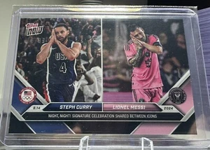 2024 Curry/Messi BLACK PARALLEL 56/99 MESSI JERSEY NUMBER “Night Night” Black - Picture 1 of 3