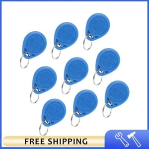 9pcs RFID ID Card Reader Writer 125khz IC Key Tags Keyfobs Token NFC Blue - Picture 1 of 8