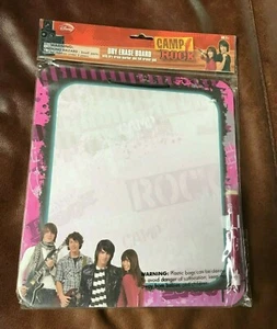 Disney CAMP ROCK Dry Erase Message Board NEW 2009 JONAS BROTHERS DEMI LEVATO - Picture 1 of 1