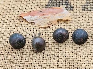 WWI ORIGINAL GERMAN BRASS RIVETS BASE BRADS SET PICKELHAUBE SPIKE HELMET RELIC - Picture 1 of 3