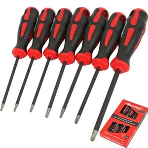 Neilsen 7pc Soft Grip Diamond Tipped Tamper Proof Star Screwdriver Set T10 - T40 - Picture 1 of 3