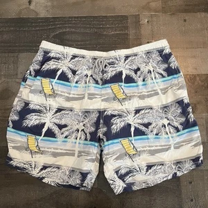 Vilebrequin Floral Hawaiian Print 7" Swim Trunks Shorts Men's Size 3XL - Picture 1 of 10