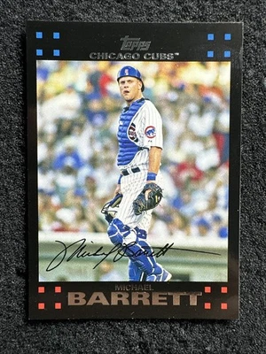 Michael Barrett #492 2007 Topps cantidad de béisbol Chicago Cubs Foto 1 de 2
