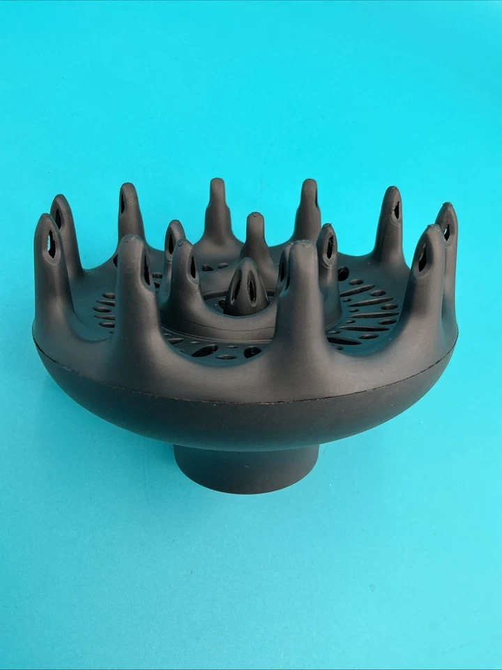 Difusor de Cabello Orquídea Negra Profesional 6" Ondas Rizadas Textura Natural Foto 1 de 3