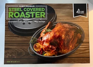 Eco + Chef 18" emaillierter Stahl bedeckt Bräter, neu im Karton - Bild 1 von 6