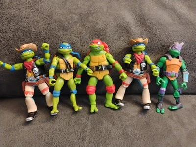 Lote de 5 figuras de acción diferentes Teenage Mutant Ninja Turtles, tortugas vaqueras Foto 1 de 4