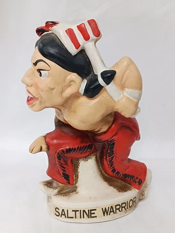 RARE Vintage Syracuse University Saltine Warrior Mascot Ceramic Still Bank Japan Cover