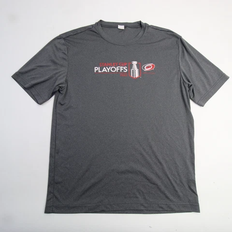 Carolina Hurricanes Sport-Tek Short Sleeve Shirt Men's Gray Used Cover