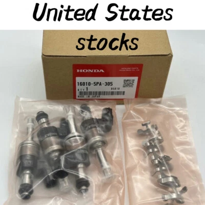 OEM NEW Honda Genuine Accord CR-V 1.5L Fuel Injector 16010-5PA-305 - Image 1 of 4