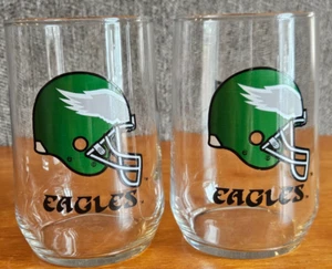 2 Philadelphia Eagles 10-ounce NFL Glasses - Picture 1 of 6
