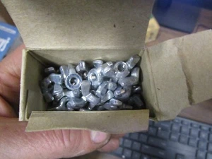 100 #10-32 TPI Fine Forged Steel Zinc Plated Thumb Wing Nuts CHEAP - Picture 1 of 4