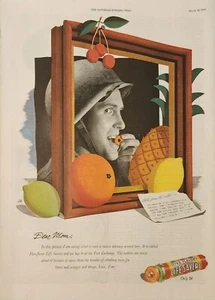 Life Savers Five Flavors Candy 1947 anuncio vintage Dear Mom - Imagen 1 de 1