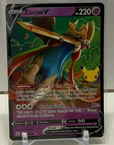 Pokémon - Sword & Shield Celebrations (25th) - Zacian V 16/25 NM/MINT - Picture 1 of 2