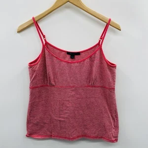 Boden Youth Girls Size 14 Cotton Blend Striped Camisole Tank Top Pink Gray 1140 - Picture 1 of 5