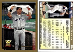 Copa Topps All-Star Rookie 1999 Todd Helton #52 Colorado Rockies - Imagen 1 de 3