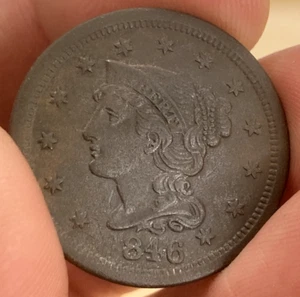1846 Large Cent - VF - Picture 1 of 2