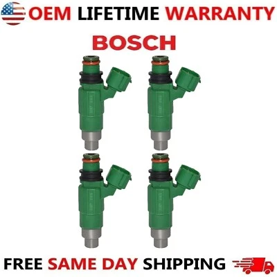 Inyectores de combustible originales 4X Bosch para Mazda Protege5 2002 2003 2,0 L I4 Foto 1 de 4