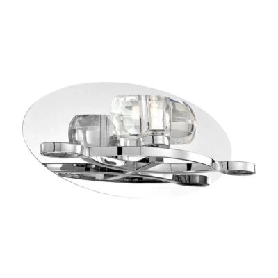 Eurofase Online 26350-011 Buca, 1LT Wall Sconce, Chrome / Clear MODERN WALL ART - Image 1 of 4