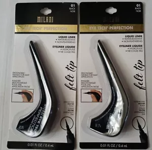 Milani Eye Tech Perfection Liquid Liner #01 Black (PACK OF 2) - Picture 1 of 5
