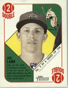 2015 Topps Heritage '51 Collection Mini Black Back #9 Jake Lamb SP BX 5V - Picture 1 of 1