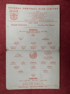 ARSENAL v CHELSEA | 1965/1966 | RESERVES | 19 FEB 1966 | UK FREEPOST - Picture 1 of 2