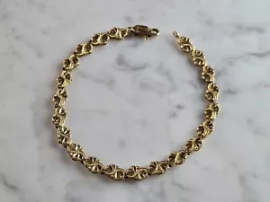 Bracciale Donna Vintage Estate Oro 14K Filigrana Cuore 6,0g E6595 - Foto 1 di 4