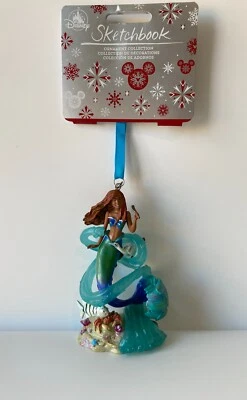 NEW 2023 Disney The Little Mermaid Live Action Film Sketchbook Ornament B22 - Image 1 of 4